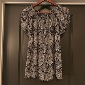 Apt 9 Petite Womens Shirt with Belt Size PL Black